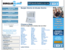 Tablet Screenshot of burglaralarm.org